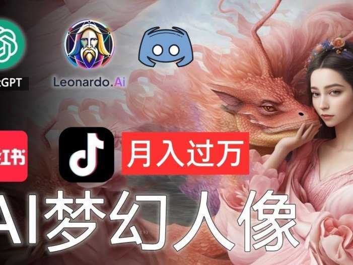 AI摄影梦幻人像：零基础也能月入过万的秘密