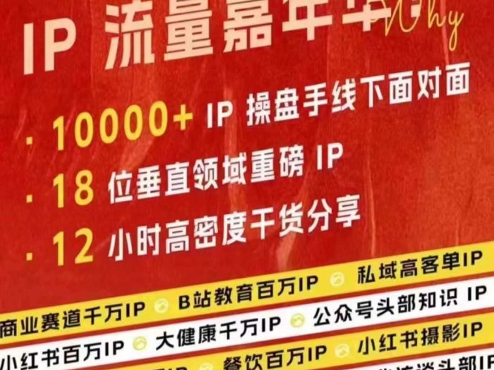 群响IP流量嘉年华，​现场视频+IP江湖2024典藏版PPT